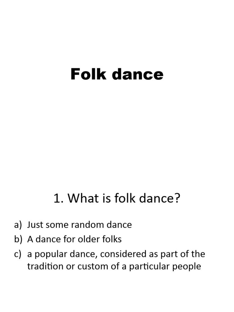 Folk Dance PDF Ballroom Dance Dances