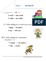 3rd Person Present Simple Rules Classroom Posters Grammar Guides - 50502