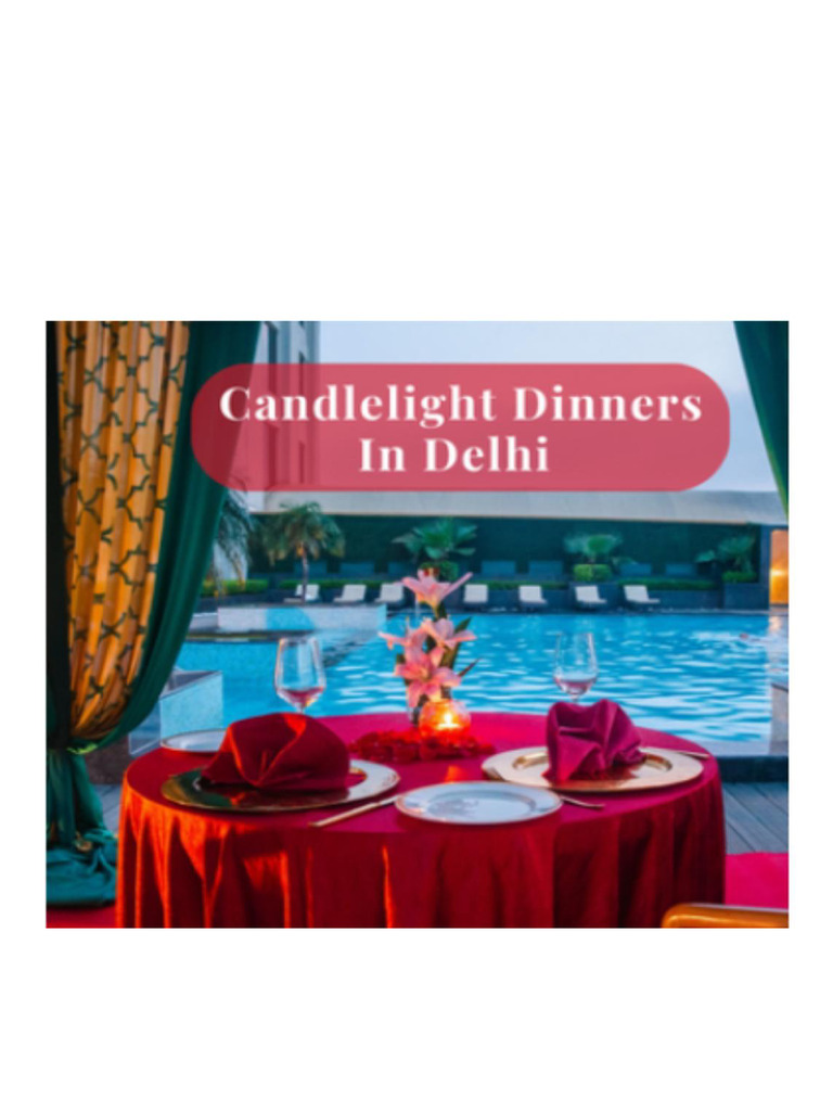 candle light dinner for birthday in delhi