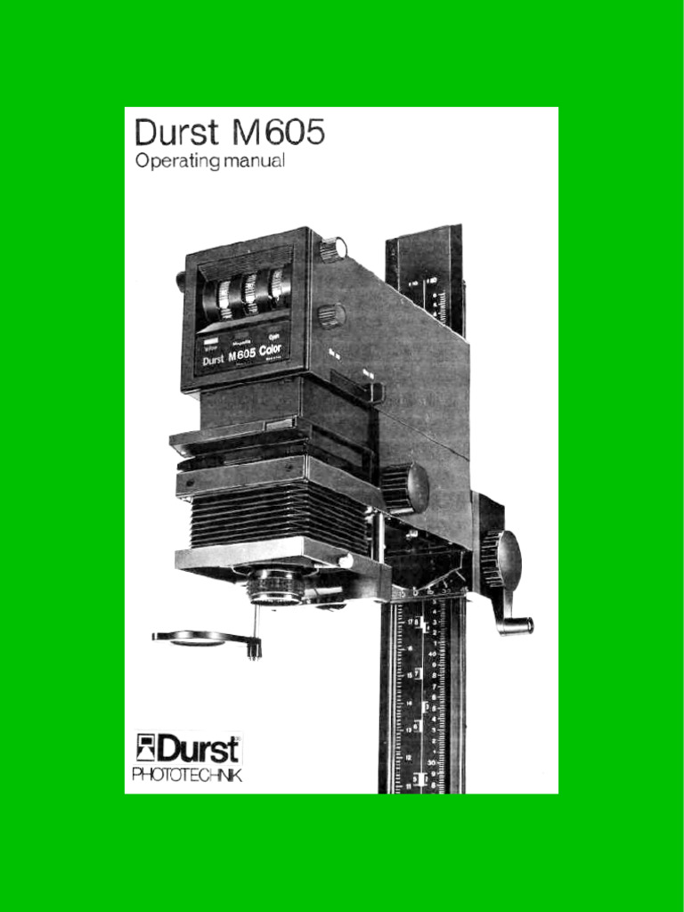 Durst M605 | PDF