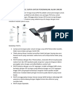 Penerapan Panel Surya Untuk Penerangan Jalan Umum