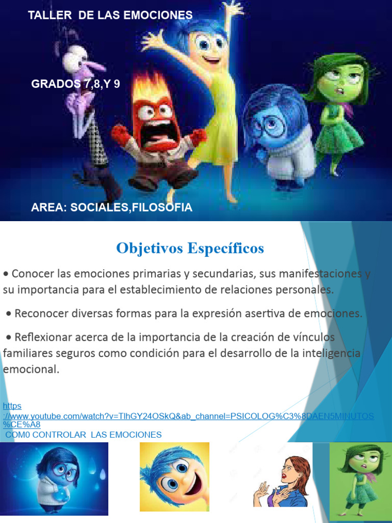 Taller de Las Emociones 7,8,9 | PDF | Ciencia y matemáticas
