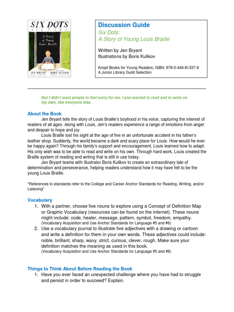 Young Readers' Guide to Braille | PDF | Books | Knowledge