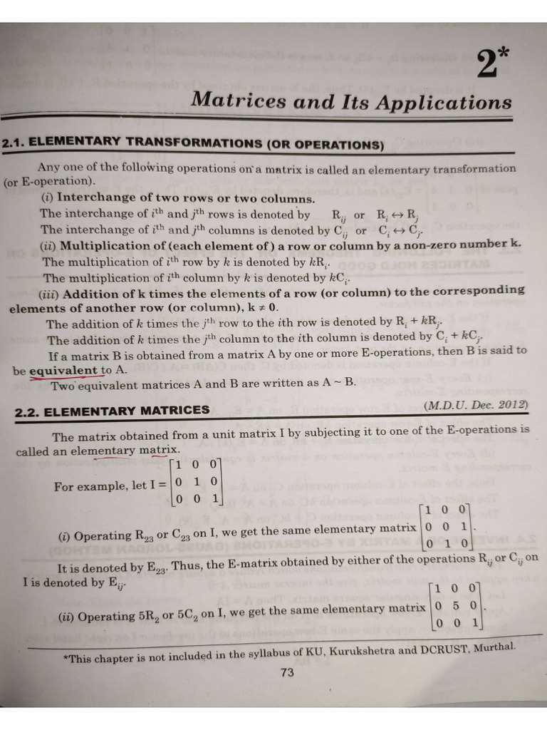 Introduction+ Rank Matrix | PDF