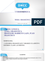 Ucss Tercera Clase Ciclo Virtual Mayo-Jun-Jul-Agt-2021 - El Adjetivo-Teor-Practk