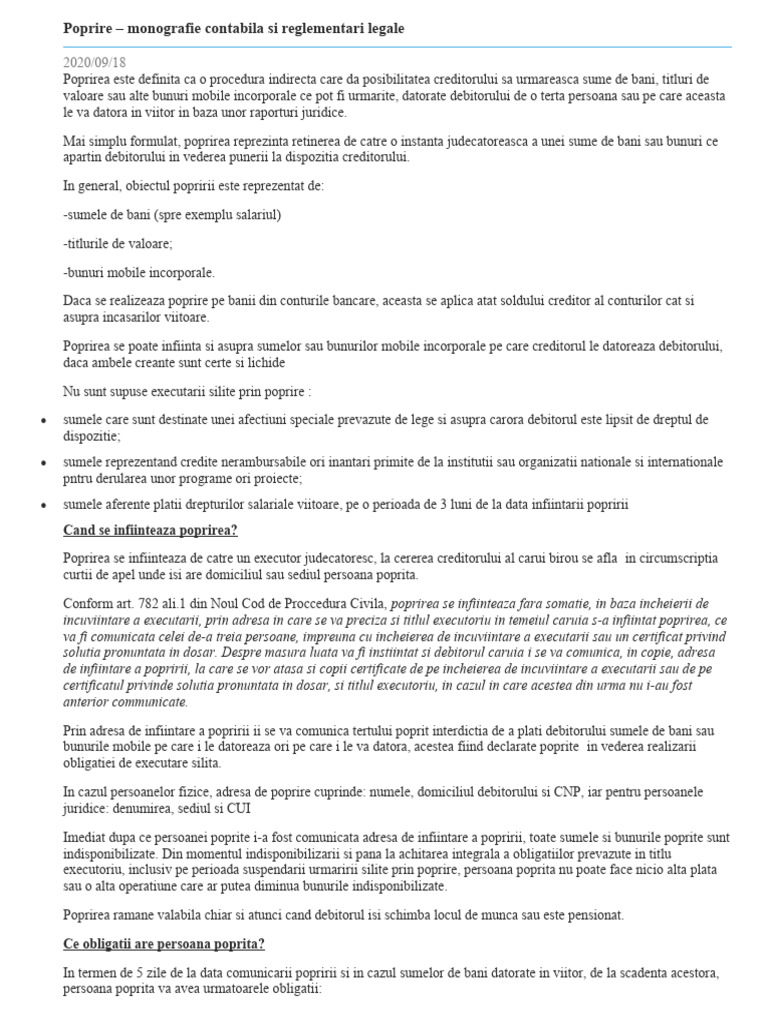 POPRIRE Monografie | PDF