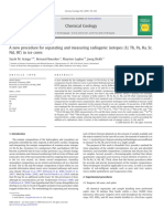 Aciego - A New Procedure For Separating and Measuring Radiogenic Isotopes (U, TH, Pa, Ra, SR, ND, HF) in Ice Cores - 2009