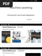 Machine Learning: Introduction and Linear Regression