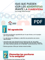 Que Pueden Hacer Los Adventistas Durante La Cuarentena PDF