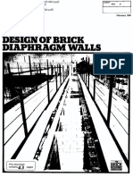 Design of Brick Diaphragm Walls