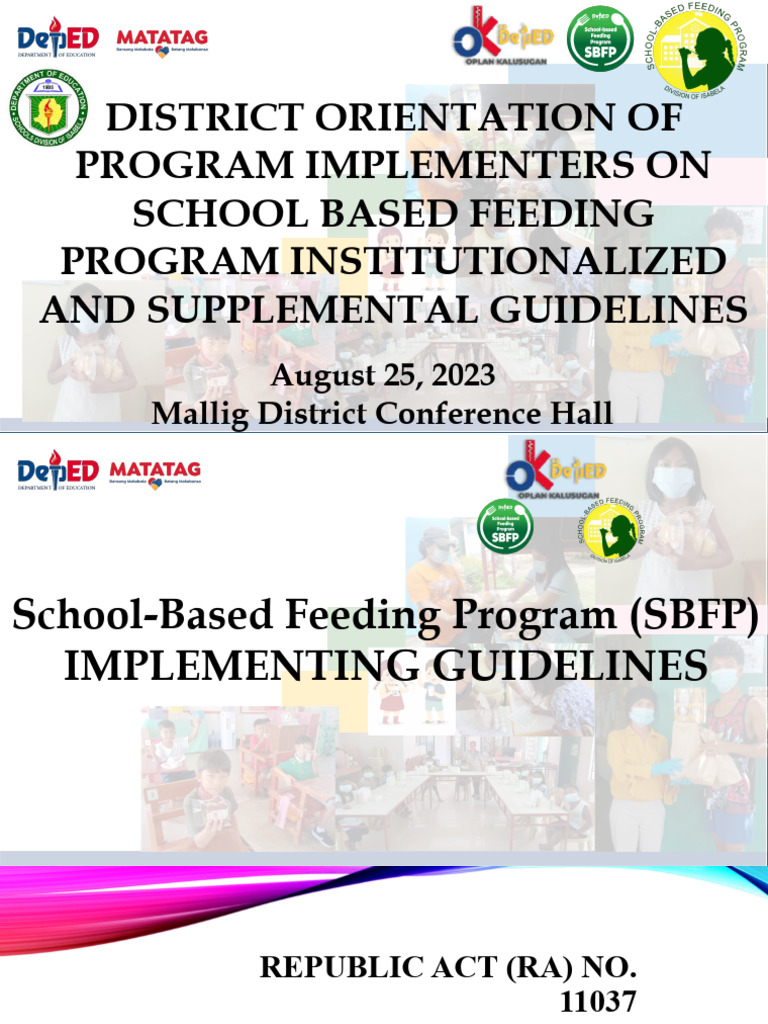 Implementing Guidelines | PDF | Milk | Food And Drink