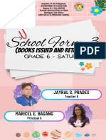 School Form 3 Cover Page