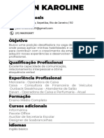 Currículo Minimalista Preto e Cinza