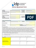 USA - Service Agreement Form - Revised