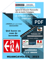 SEMANA 24 - SECUNDARIA - 1ER Y 2DO GRADO - Qué Hacer en Caso de Incendio