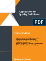 Approaches To Quality Definition KYAN