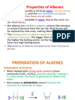 3.3 Reactions and Synthesis of Alkenes PPT 1