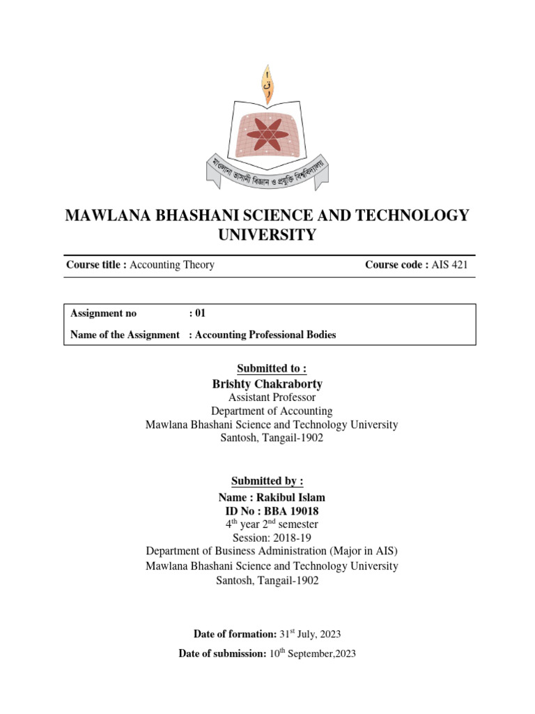 Accounting Professional Bodies PDF Accounting Financial Accounting Standards Board