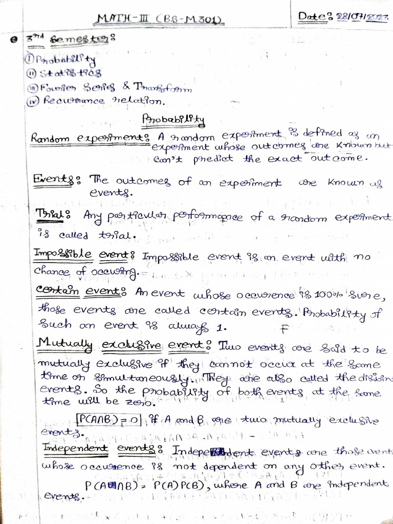 Probability Concepts For Students Pdf