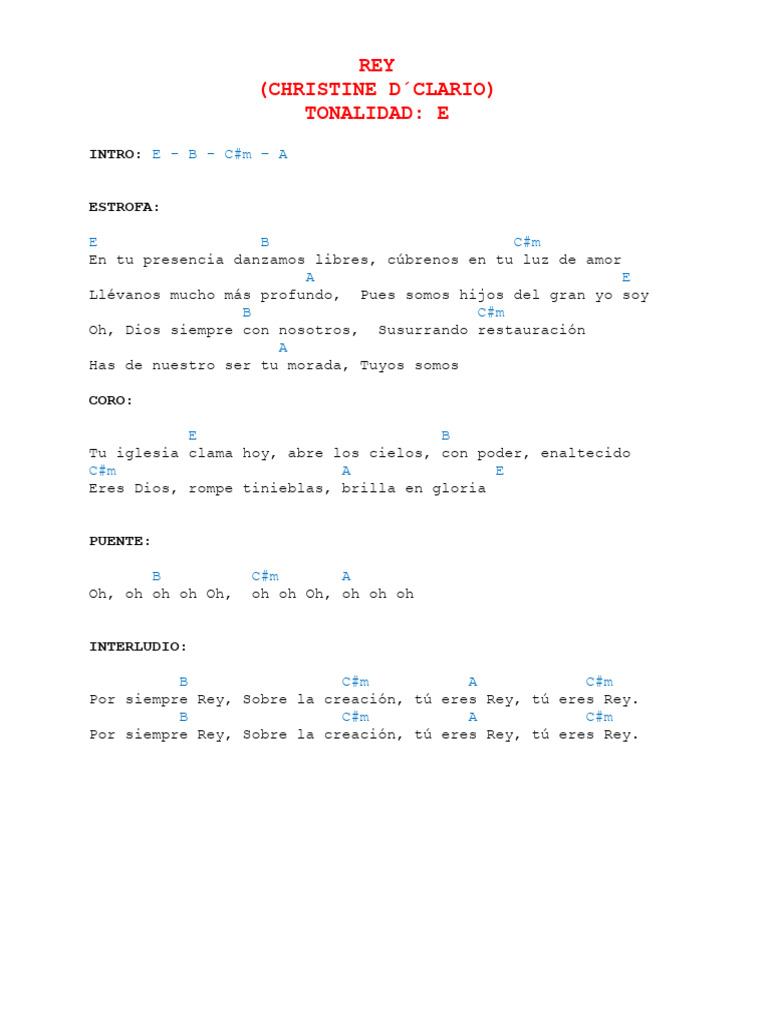 Letras y acordes de 