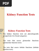 Kidney Function Tests2012