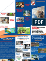Folleto Brochure Empresarial Profesional Azul y Naranja