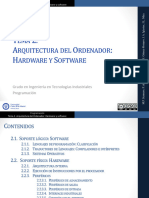 Tema 2 - Arquitectura Del Ordenador (Hardware y Software)