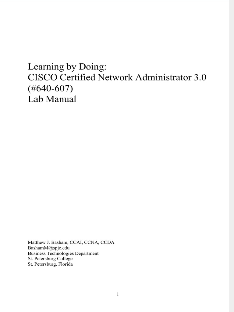 Fdocuments - in Cisco Certified Network Administrator Lab Manual | PDF ...