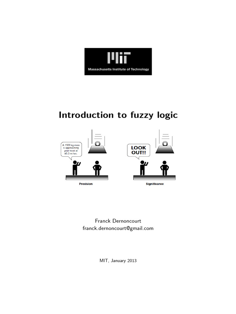 0704 - Introduction To FL - MIT ( ) | PDF | Fuzzy Logic | Function ...