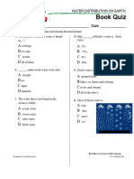 5th Grade Quiz Water Distribution & Cryosphere