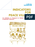 Indicators For Peace Village Pocket Book