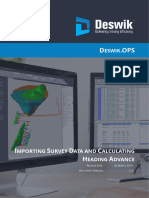 Heading Advance in Deswik - Ops v1.2