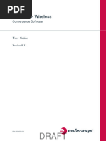 Enterasys Wireless ® Convergence Software User Guide Version 8.11