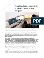 Secuestro de Datos Sigue en Aumento en Colombia: ¿Cómo Protegerse y Mitigar Los Riesgos PDF