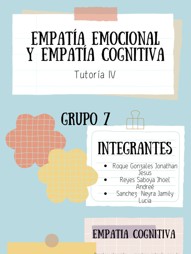 Empatía Cognitiva y Emocional: Casos Prácticos | PDF | Empatía | Las ...