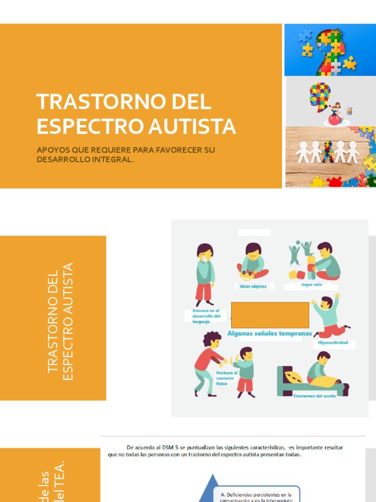 Apoyos para el desarrollo en TEA | PDF | Espectro autista | Sicología