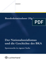Sonderband 2011 - Der Nationalsozialismus Und Die Geschichte Des BKA