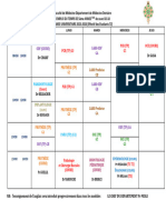 Emploi Du Temps de 5ème Annee 2023-2024