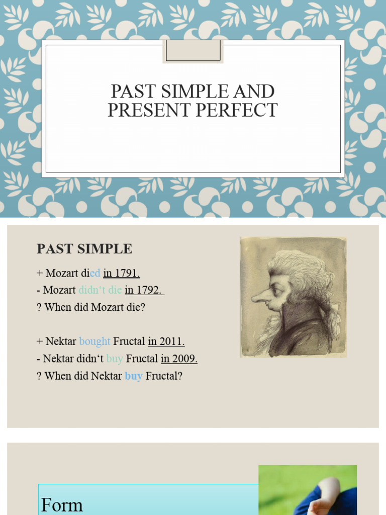 Past Simple vs Present Perfect Guide | PDF | Semantic Units | Language ...