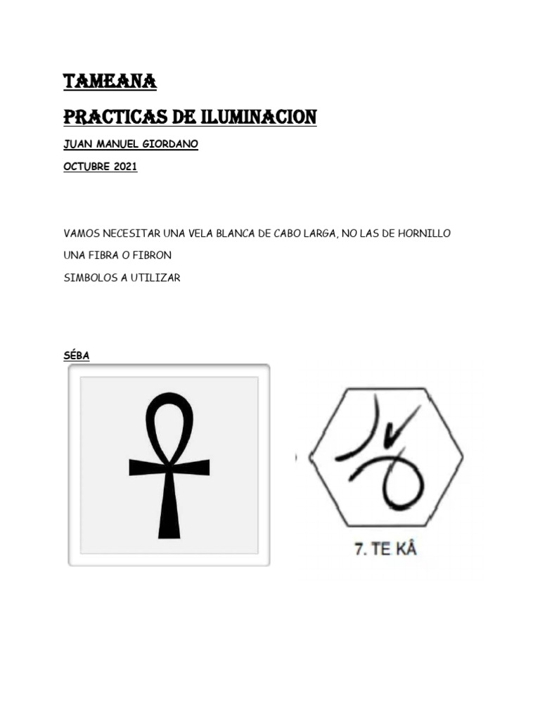 Prácticas de Iluminación Tameana | PDF