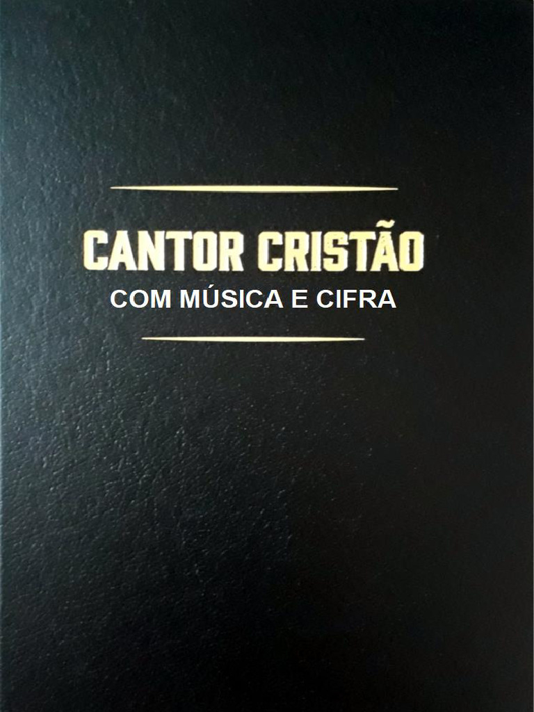 Cantor Cristão Com Música E Cifra Pdf