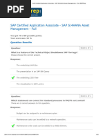 SAP Certified Application Associate - SAP S - 4HANA Asset Management - Full - ERPPrep19