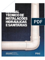 MANUAL TÉCNICO DE INSTALAÇÕES HIDRÁULICAS E SANITÁRIAS