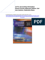 Instructor Manual For Accounting Information Systems A Business Process Approach Edition 2nd by Frederick Jones Author Dasaratha Rama Author