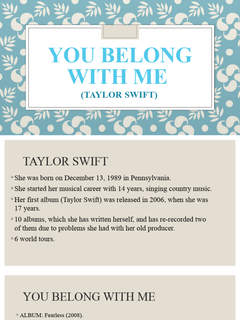 Taylor Swift | PDF