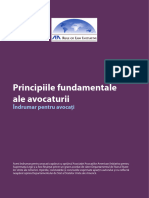 Principiile Fundamentale Ale Avocaturii