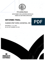Informe Final de Investigación Especial 112-2023 Sobre Uso de Recursos Públicos - Subsecretaría General de Gobierno - Septiembre 2023