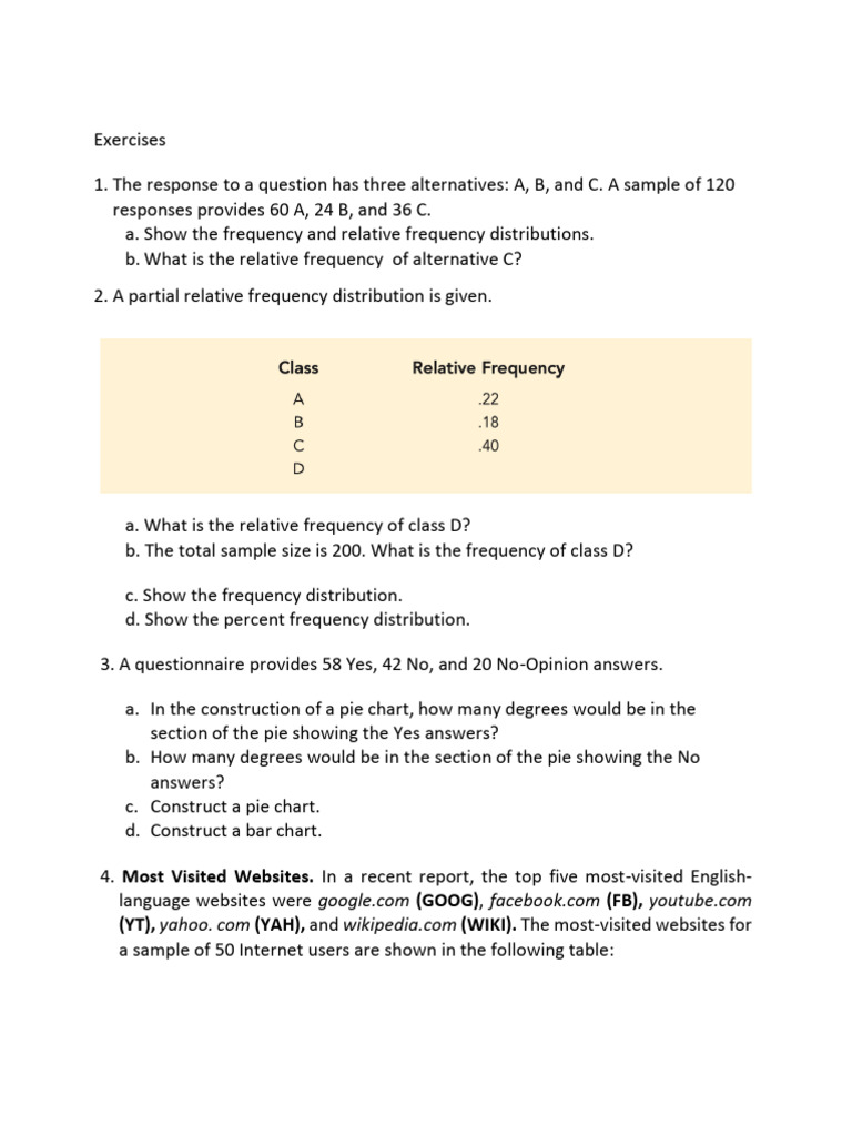 Exercises 1 | PDF
