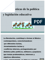 CARACTERISTICAS DE LA POLITICA Y LEGISLACION EDUCATIVA Diapositivas (1283)