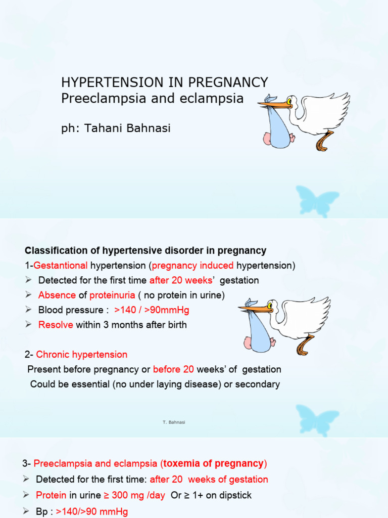 Preeclampsia and Eclampsia1 PDF Hypertension Medical Specialties